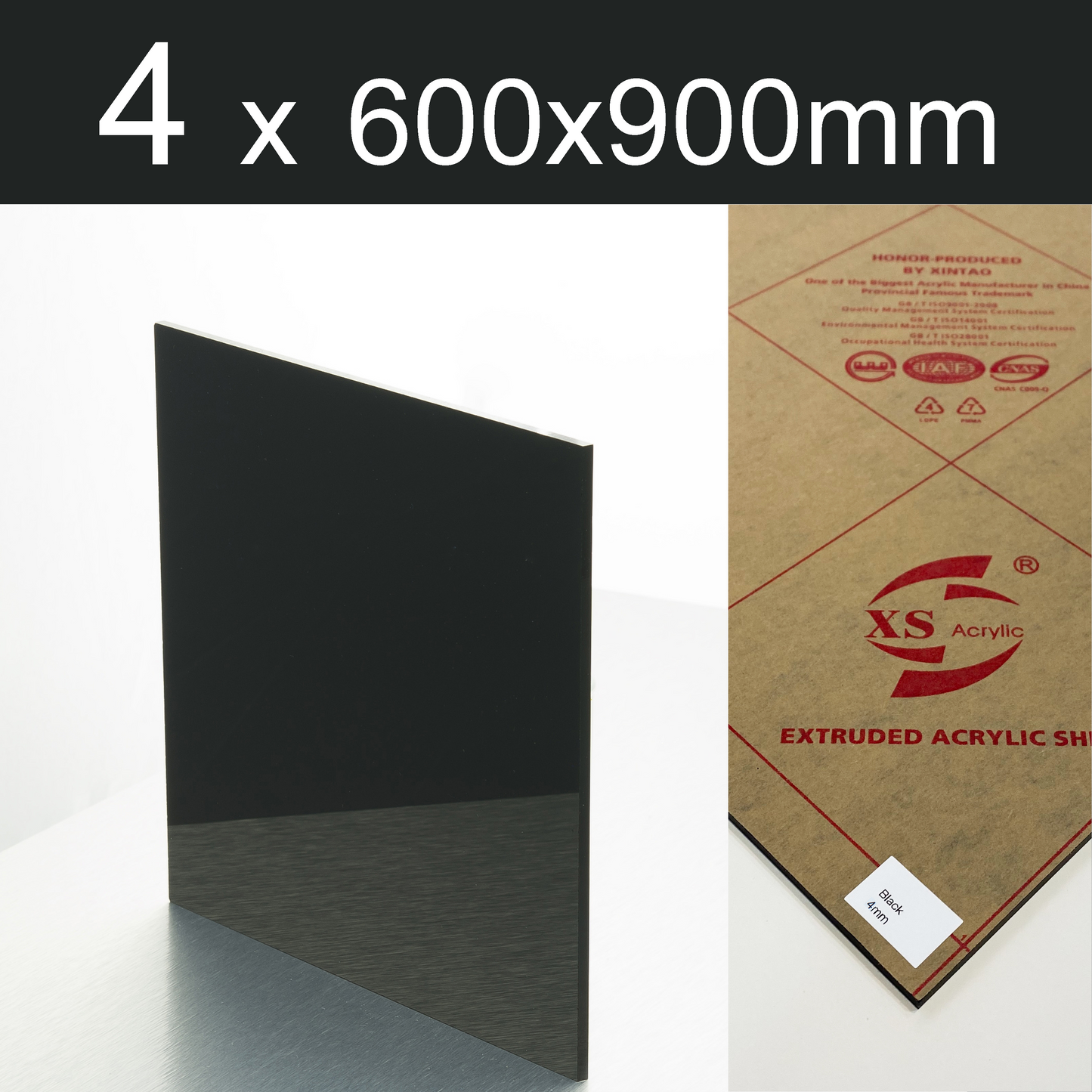 Black acrylic | Paper protection film