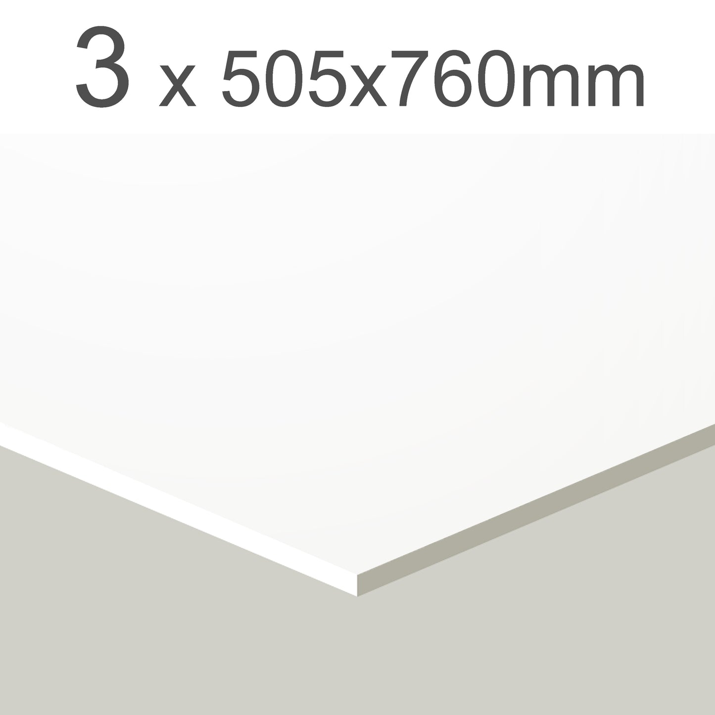 Gloss White cardboard