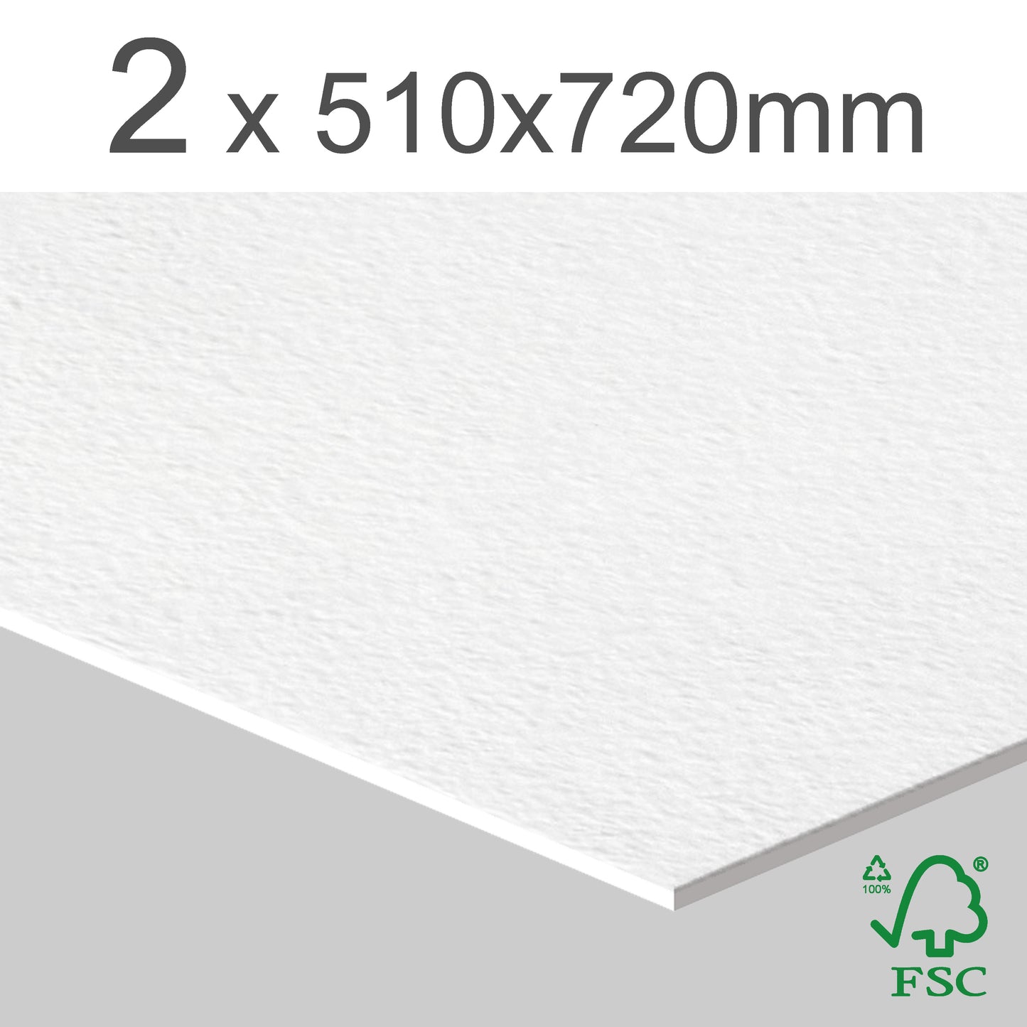 Premium Texture Matt White cardboard