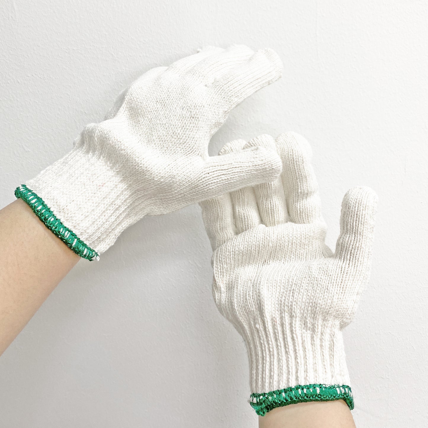 Cotton knitted extra thick hand gloves