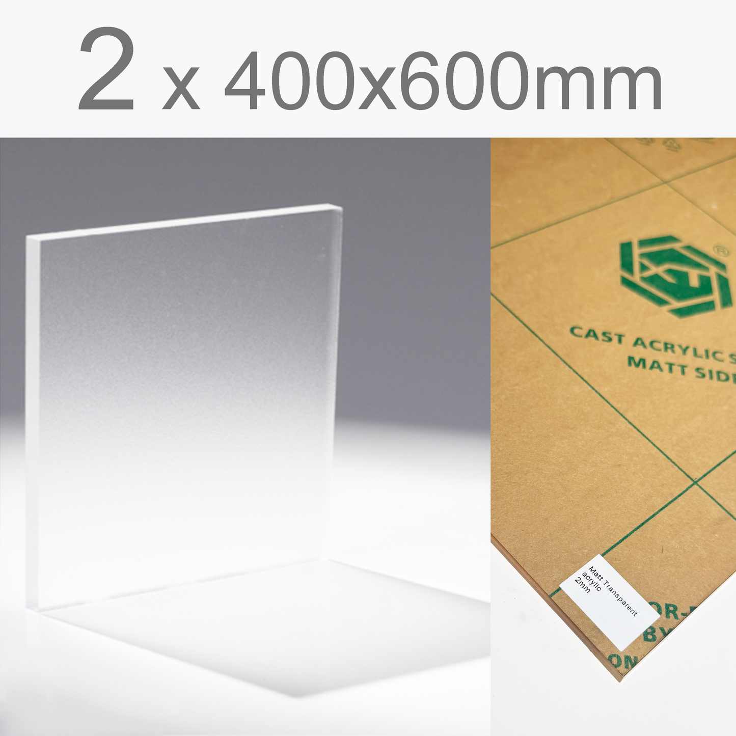 Matt Transparent acrylic | Paper protection film