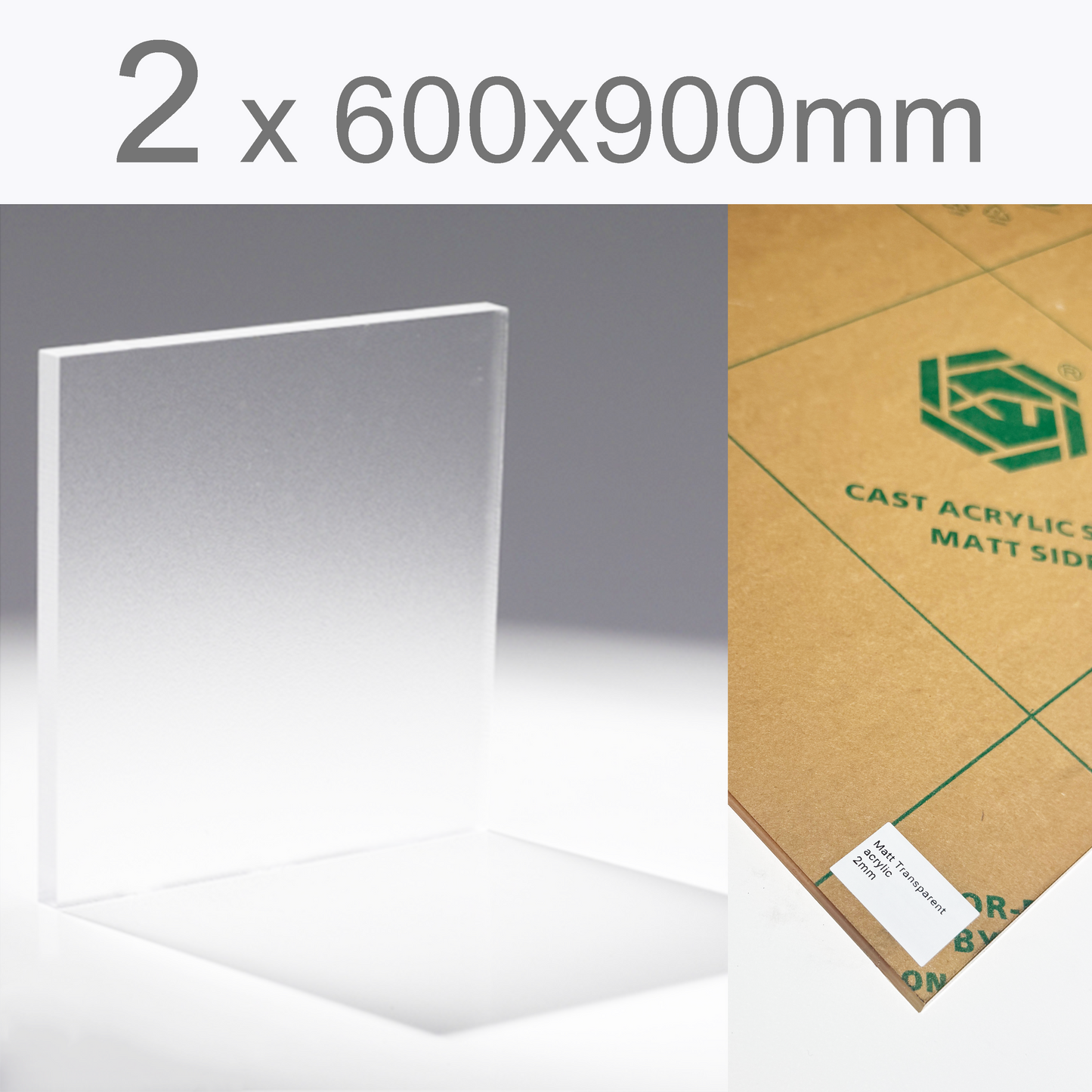 Matt Transparent acrylic | Paper protection film