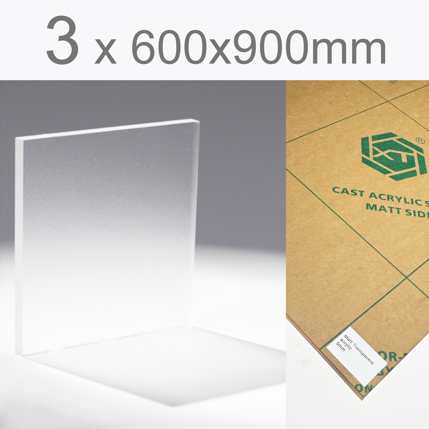 Matt Transparent acrylic | Paper protection film