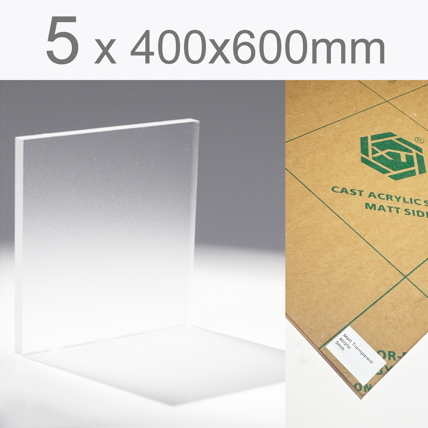 Matt Transparent acrylic | Paper protection film