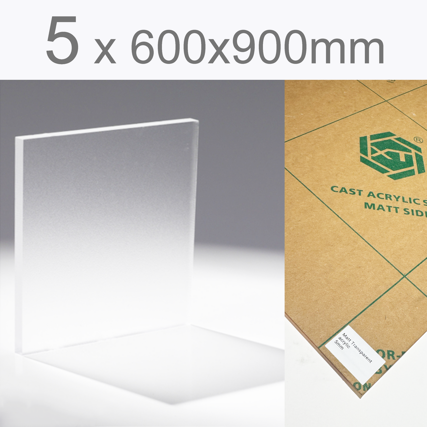 Matt Transparent acrylic | Paper protection film