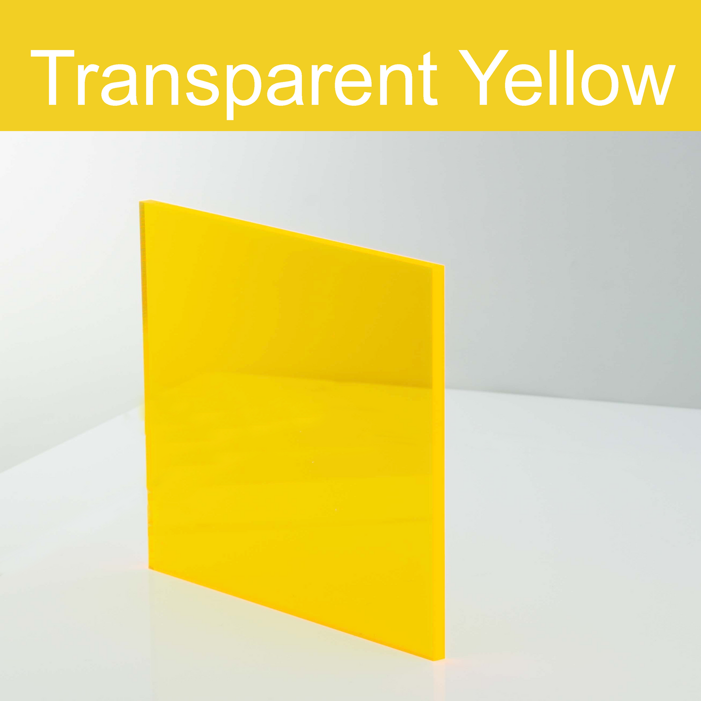 Transparent Yellow acrylic | Paper protection film