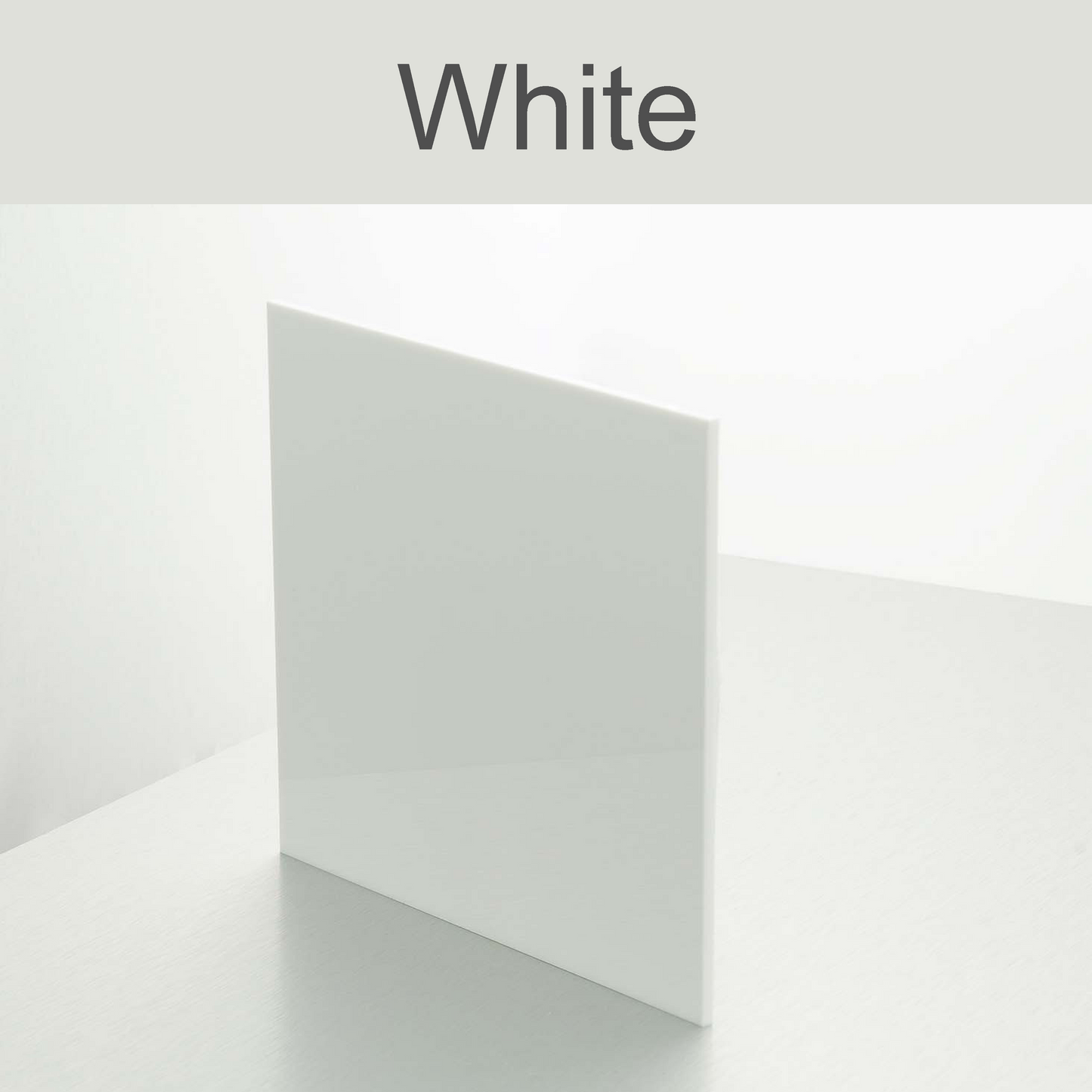 White acrylic | Paper protection film