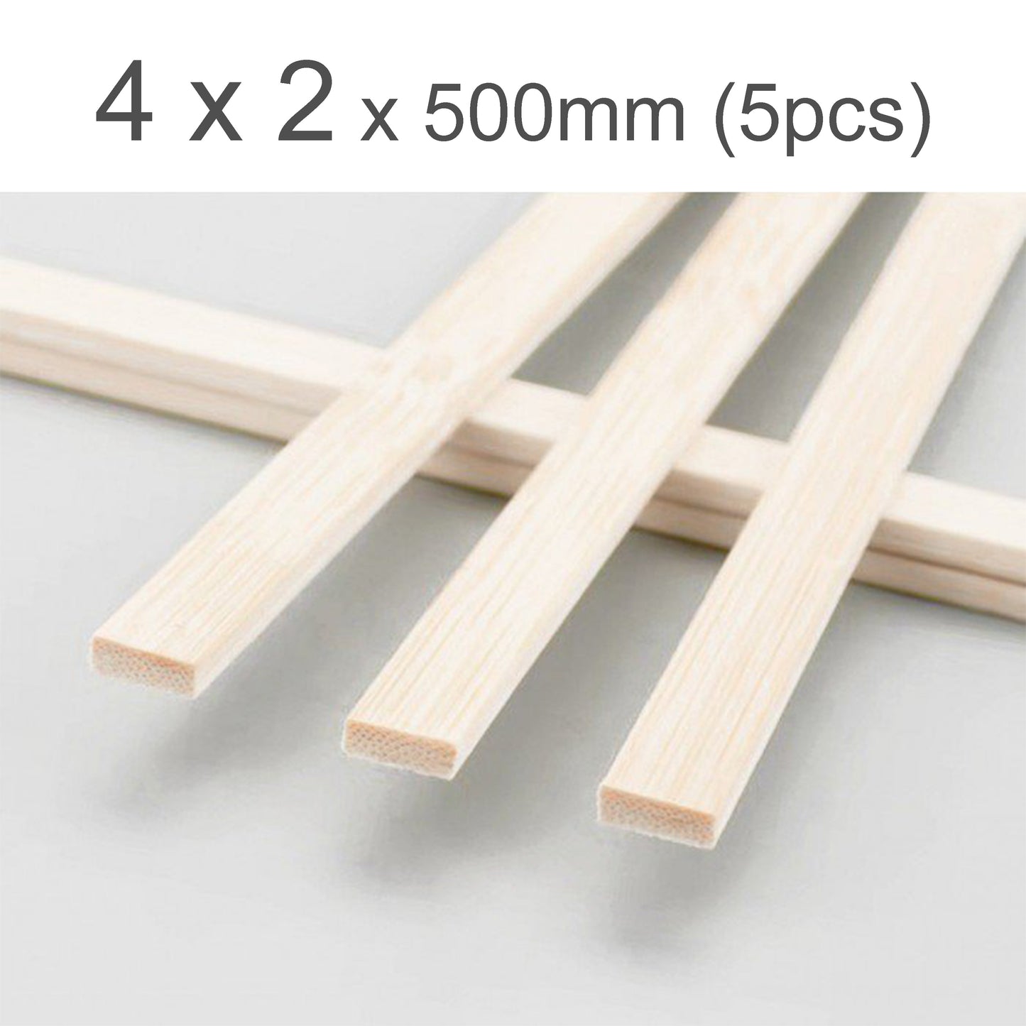 Rectangular bamboo stick