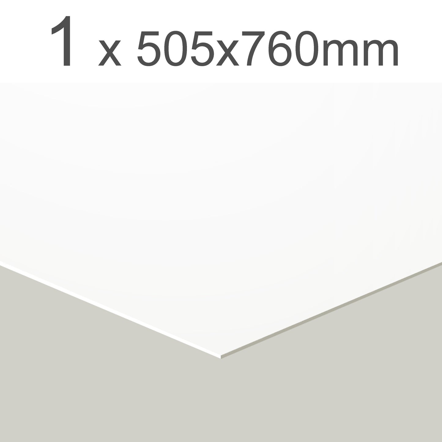 Gloss White cardboard