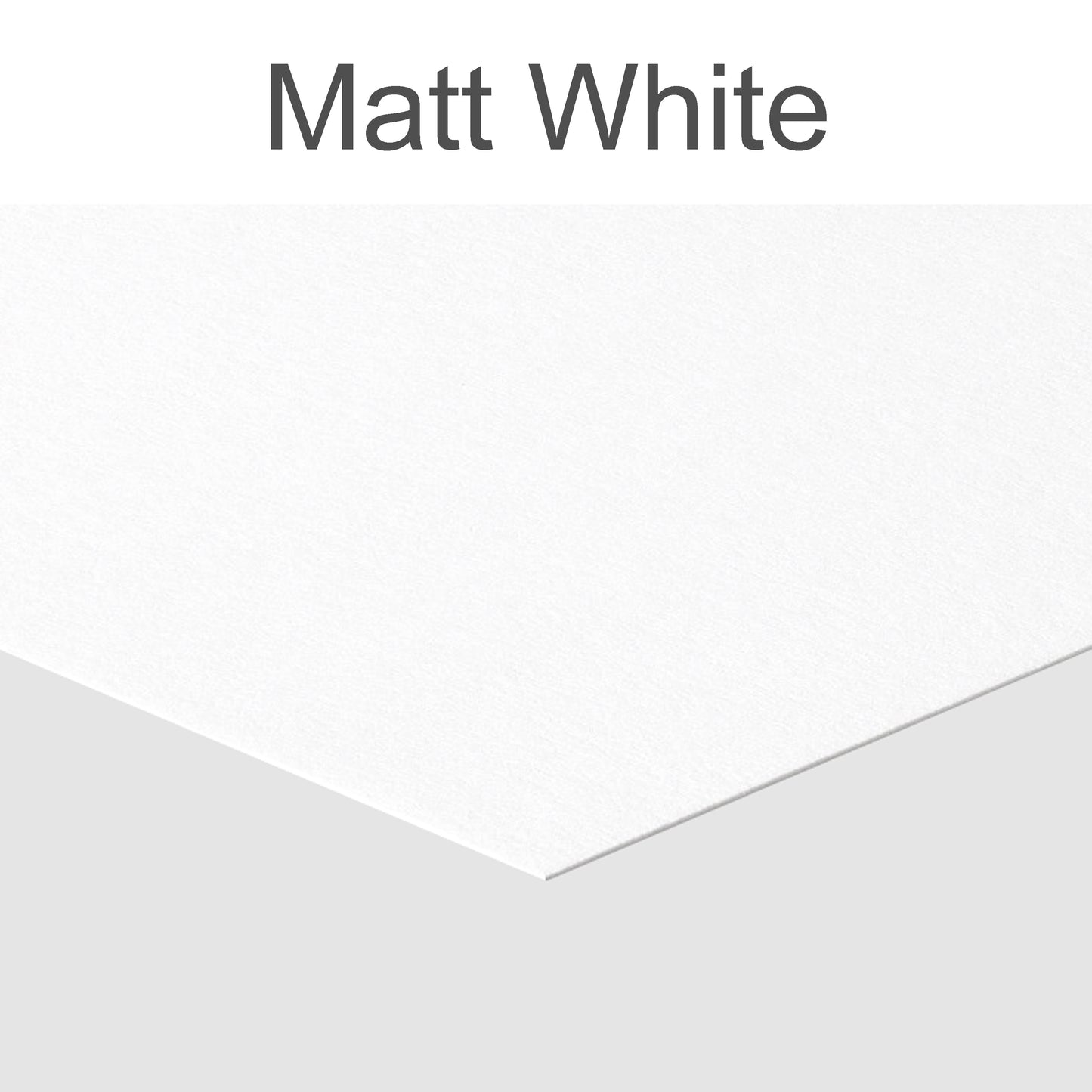 Matt White cardboard