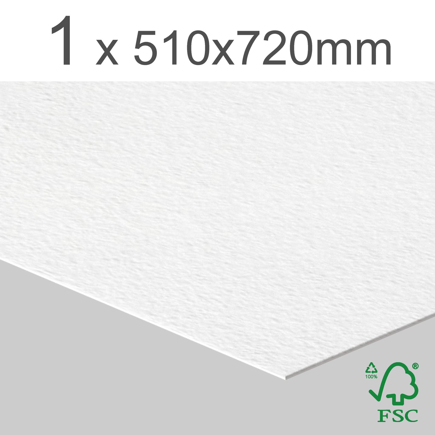 Premium Texture Matt White cardboard