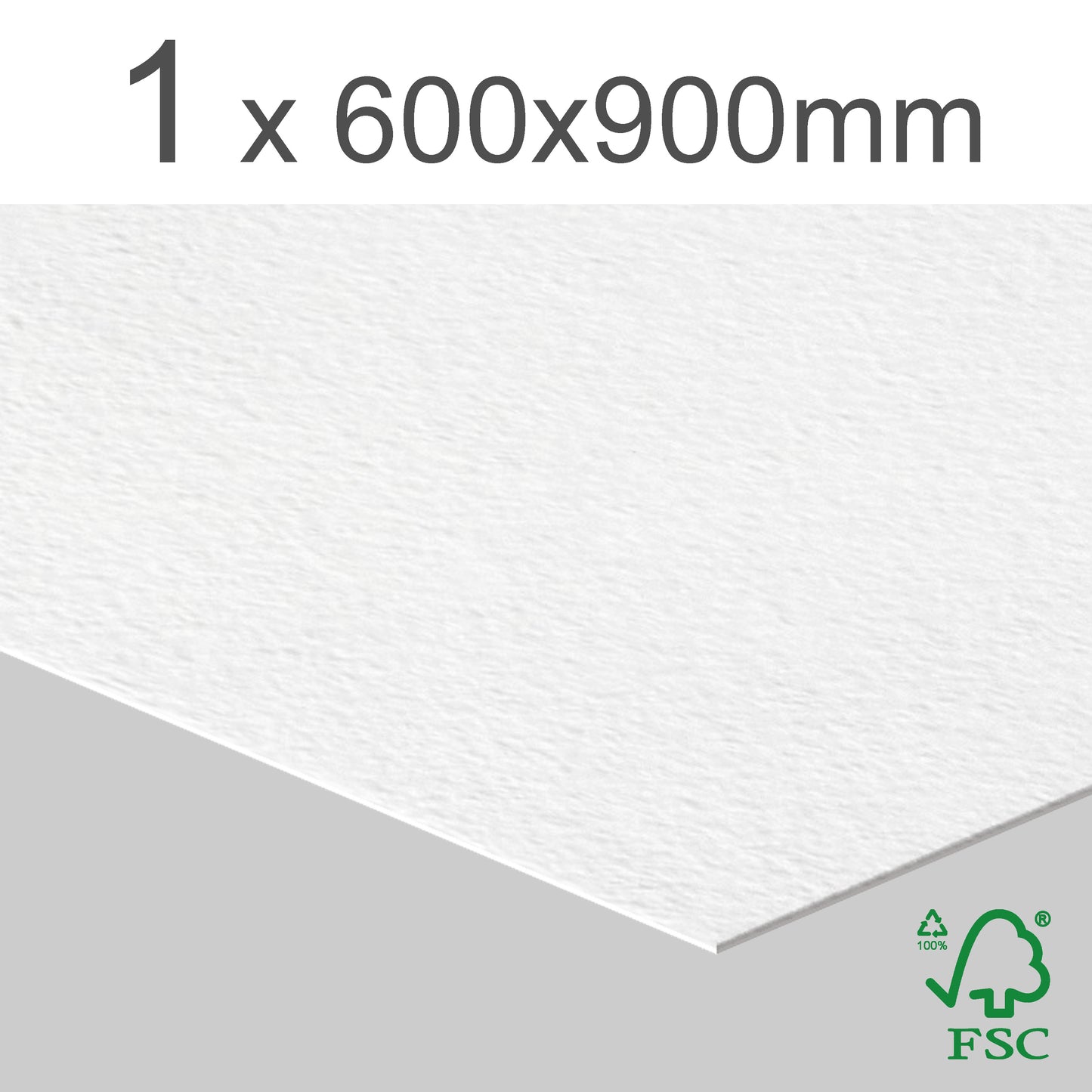 Premium Texture Matt White cardboard
