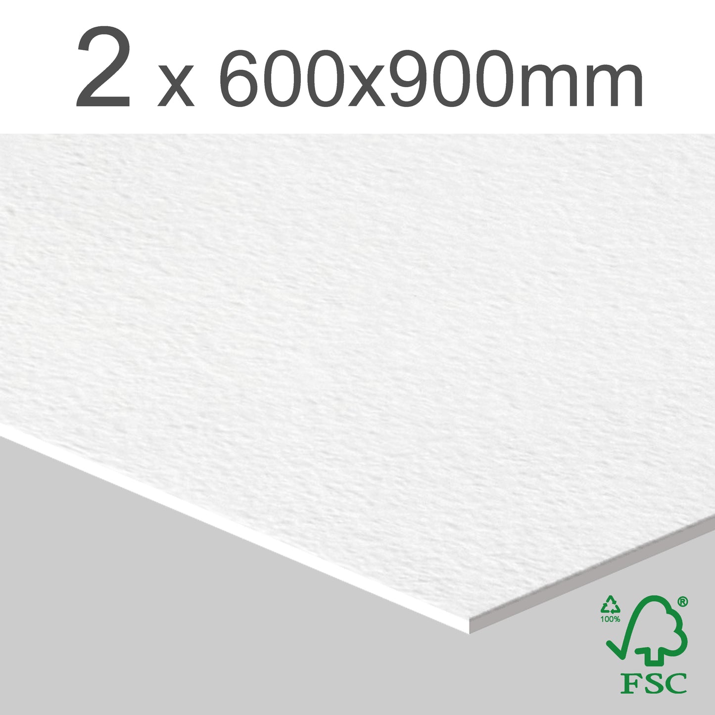 Premium Texture Matt White cardboard