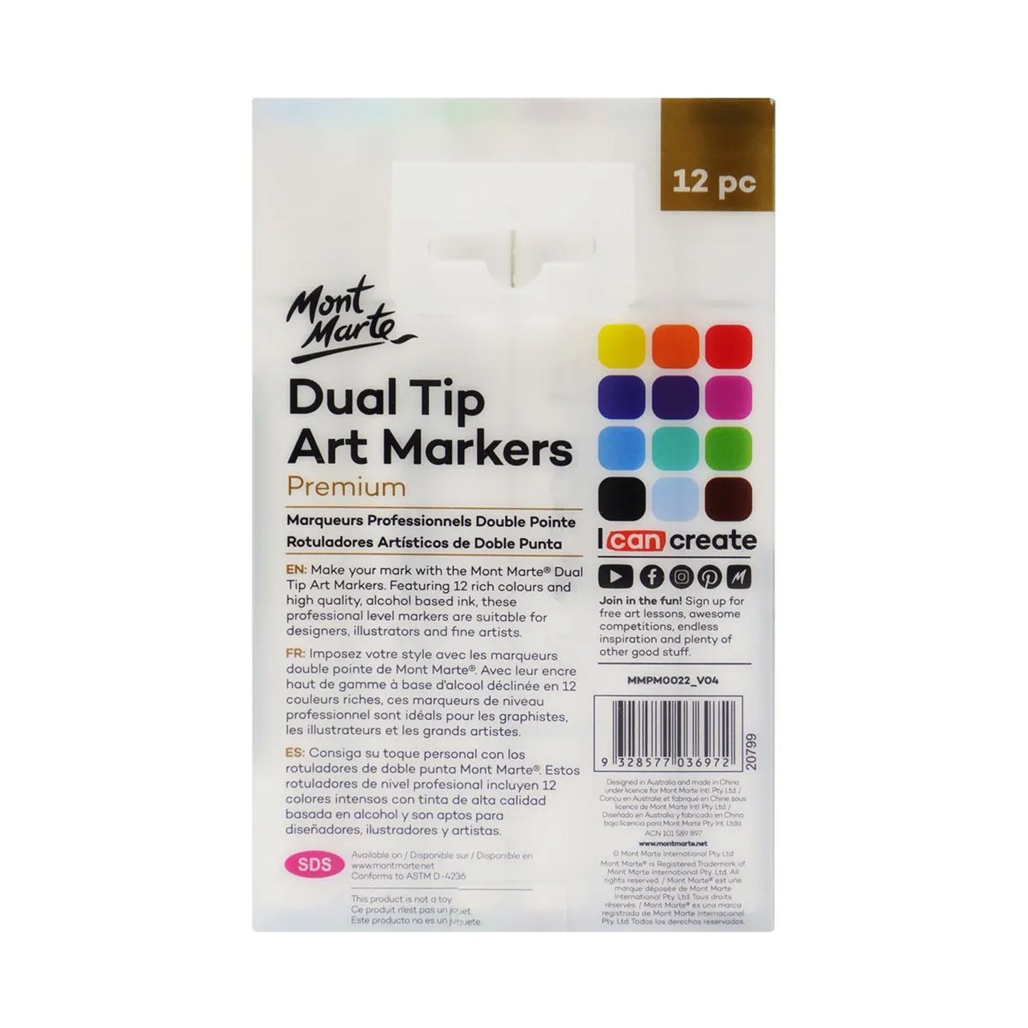 Dual Tip Art Markers Premium | Mont Marte