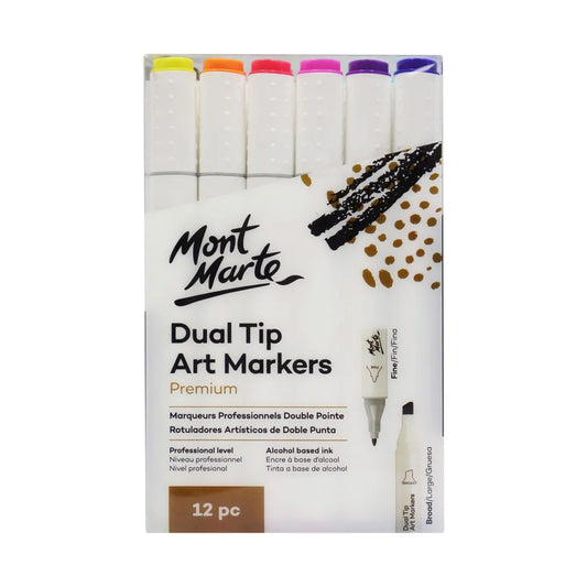 Dual Tip Art Markers Premium | Mont Marte