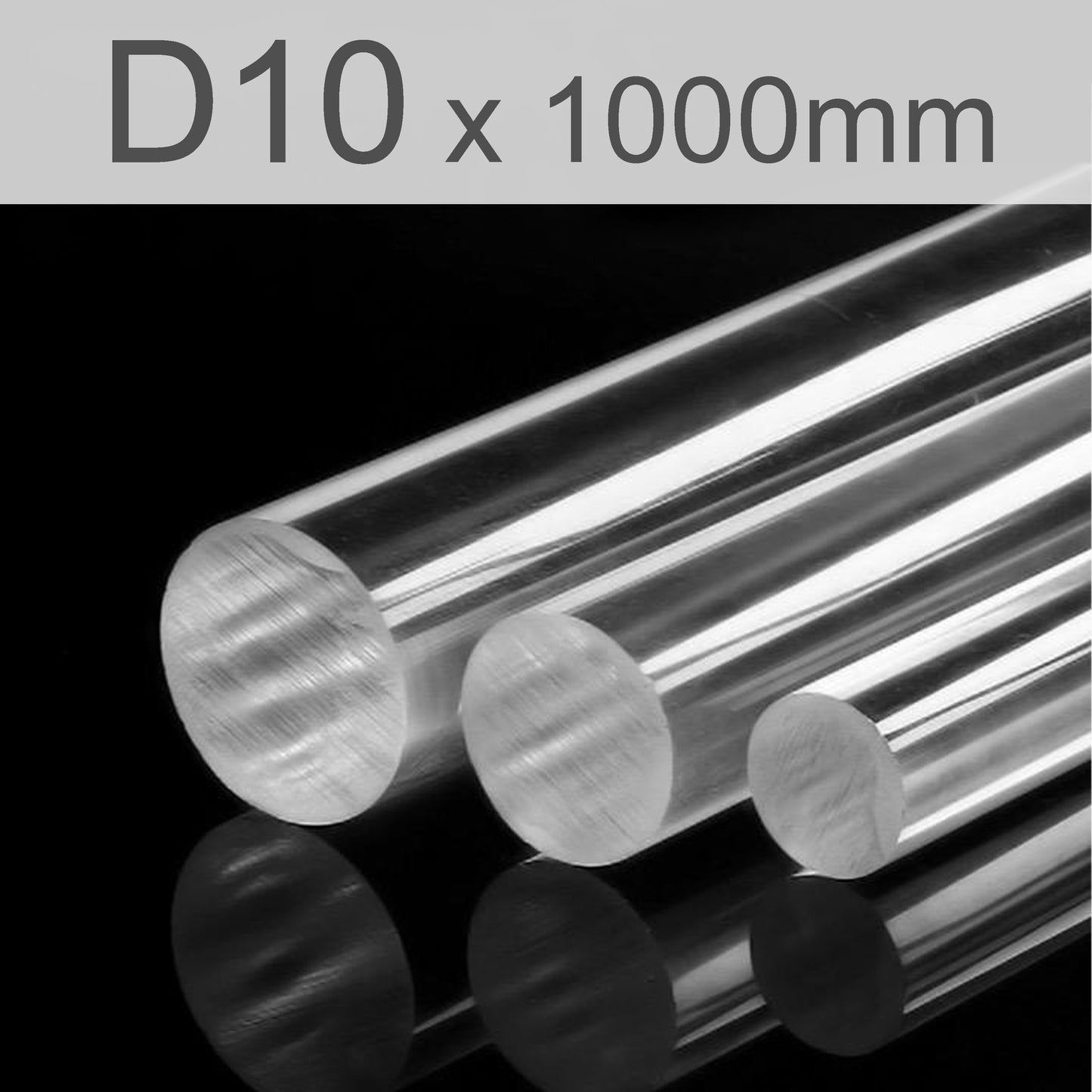 Circular transparent PC solid stick