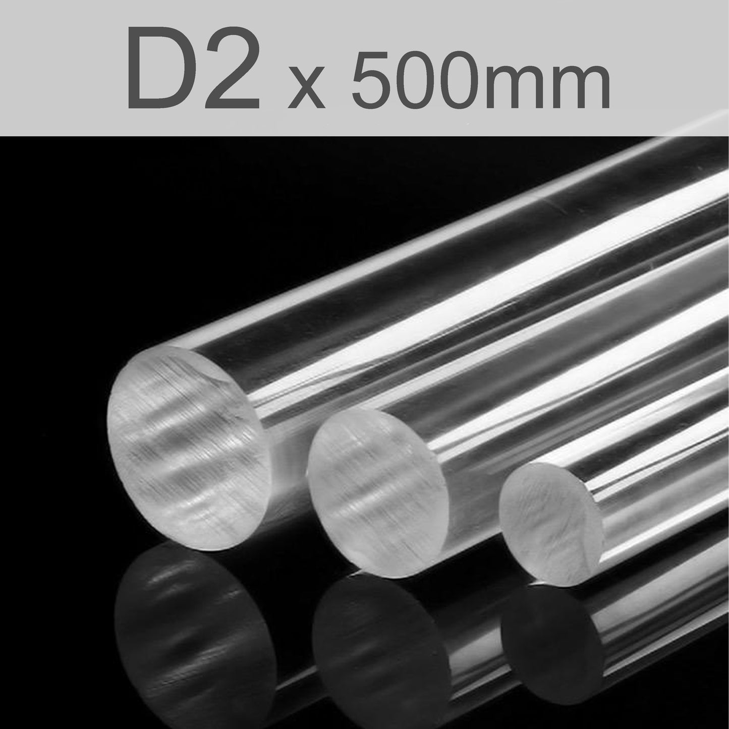 Circular transparent PC solid stick