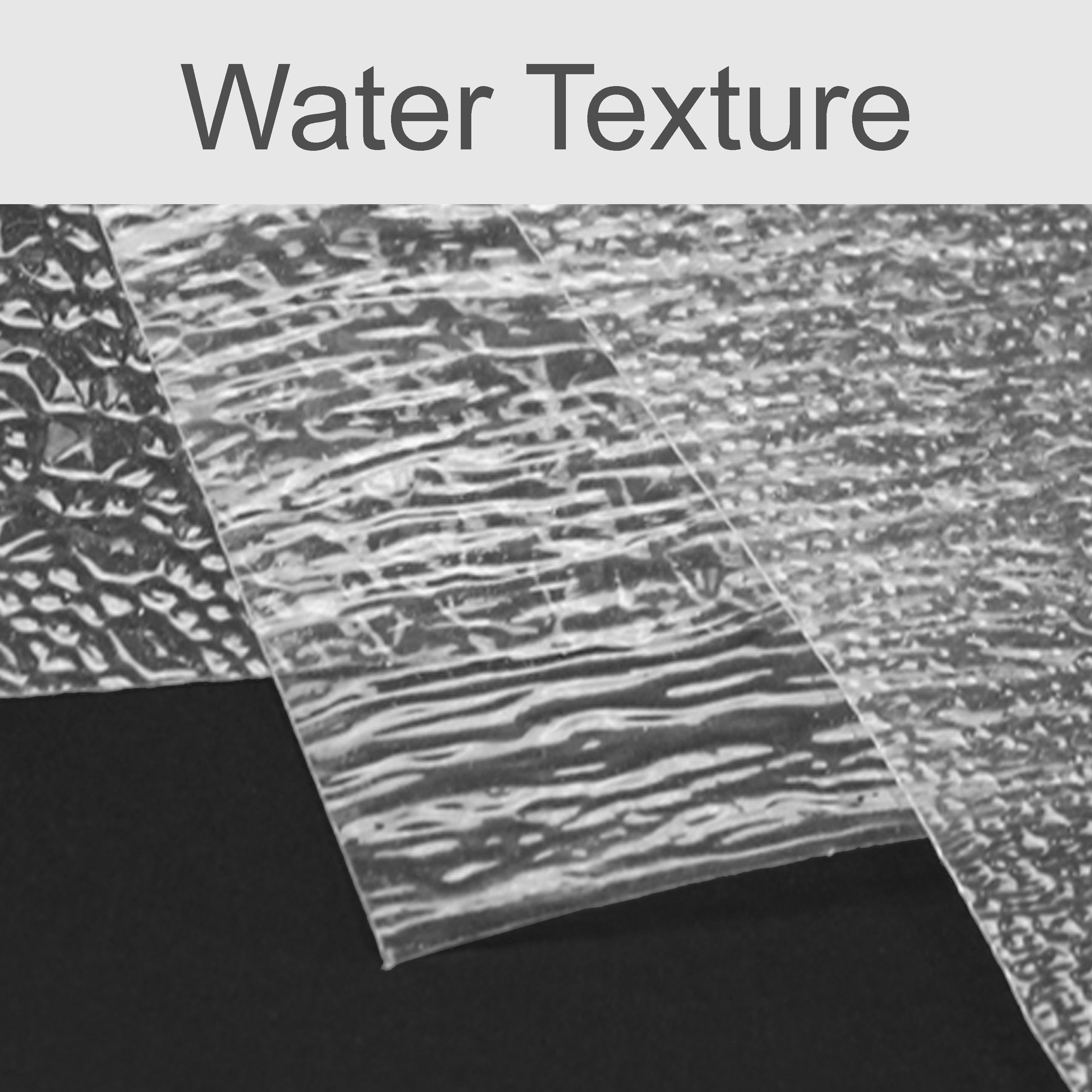 Transparent water texture PVC sheet – DDD Material Supply