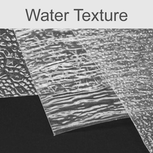 Transparent water texture PVC sheet