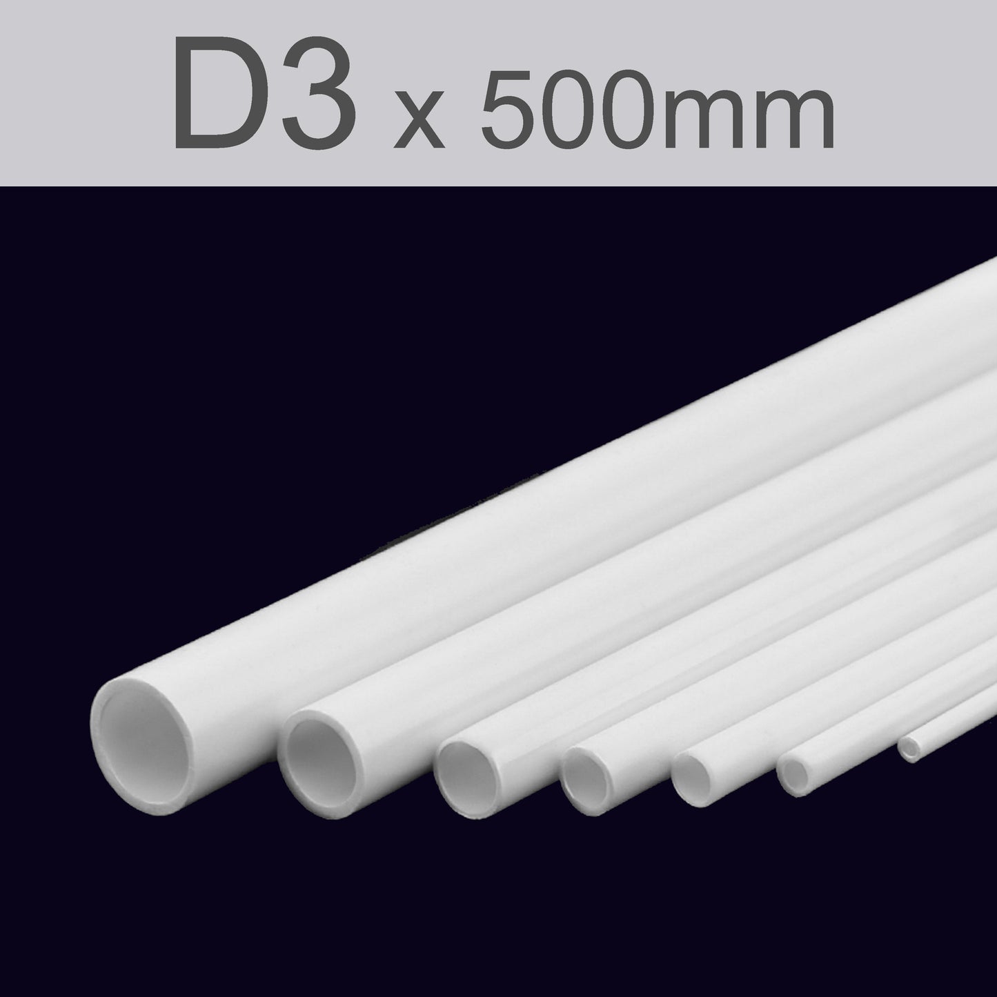 Circular white plastic tube