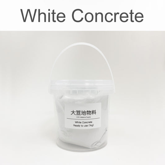 White Concrete w/ bucket