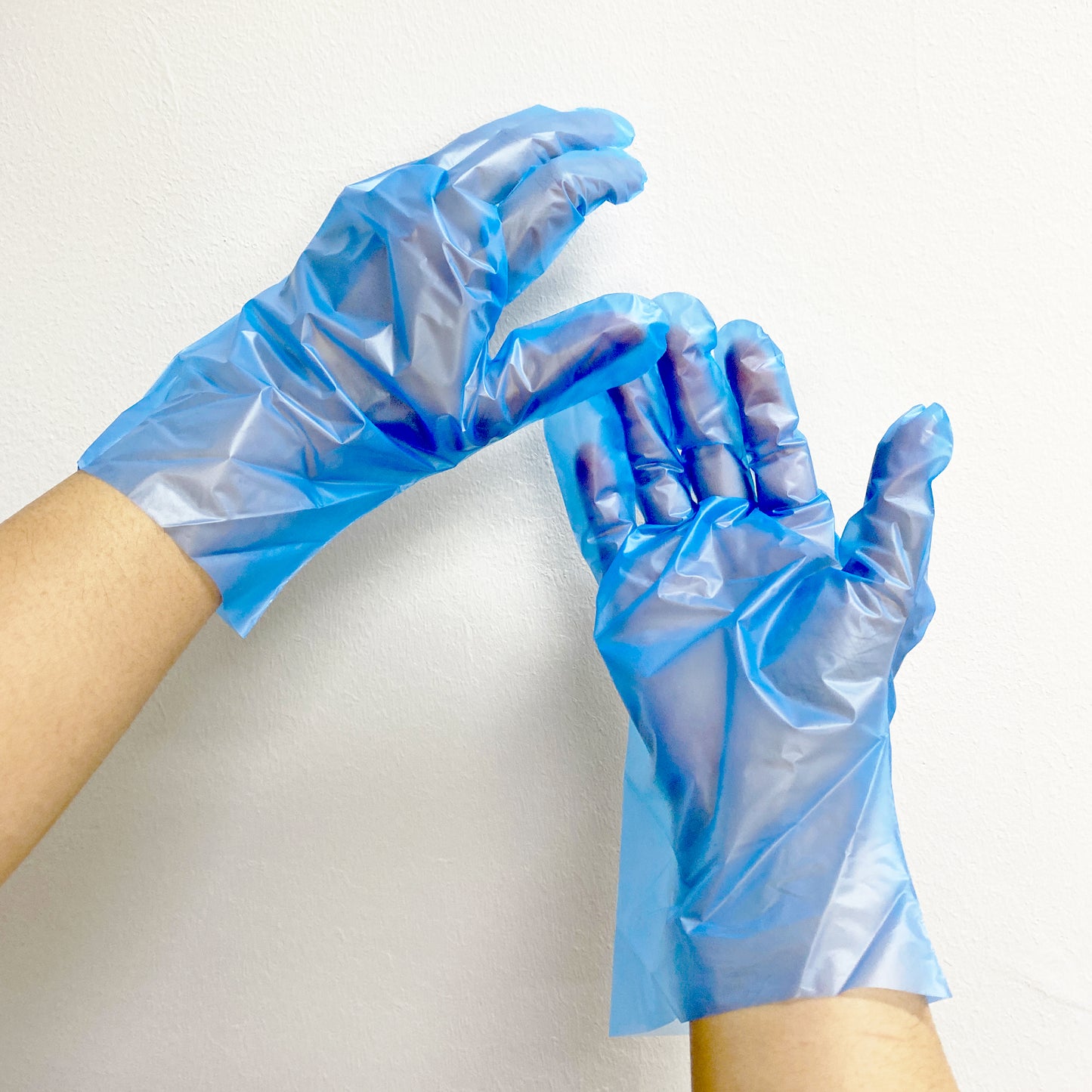 Blue TPE gloves
