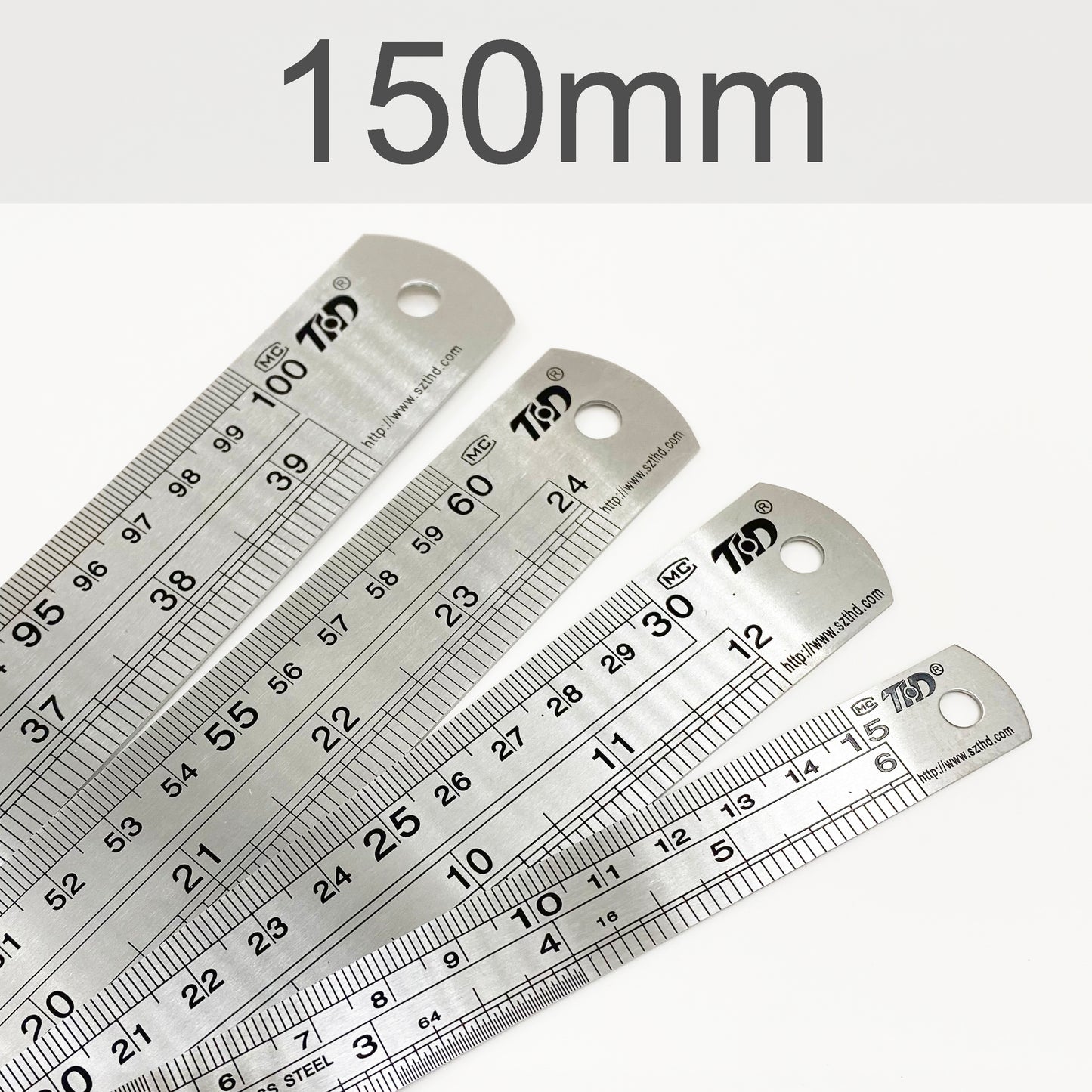 Stainless Steel Imperial & Metric Ruler