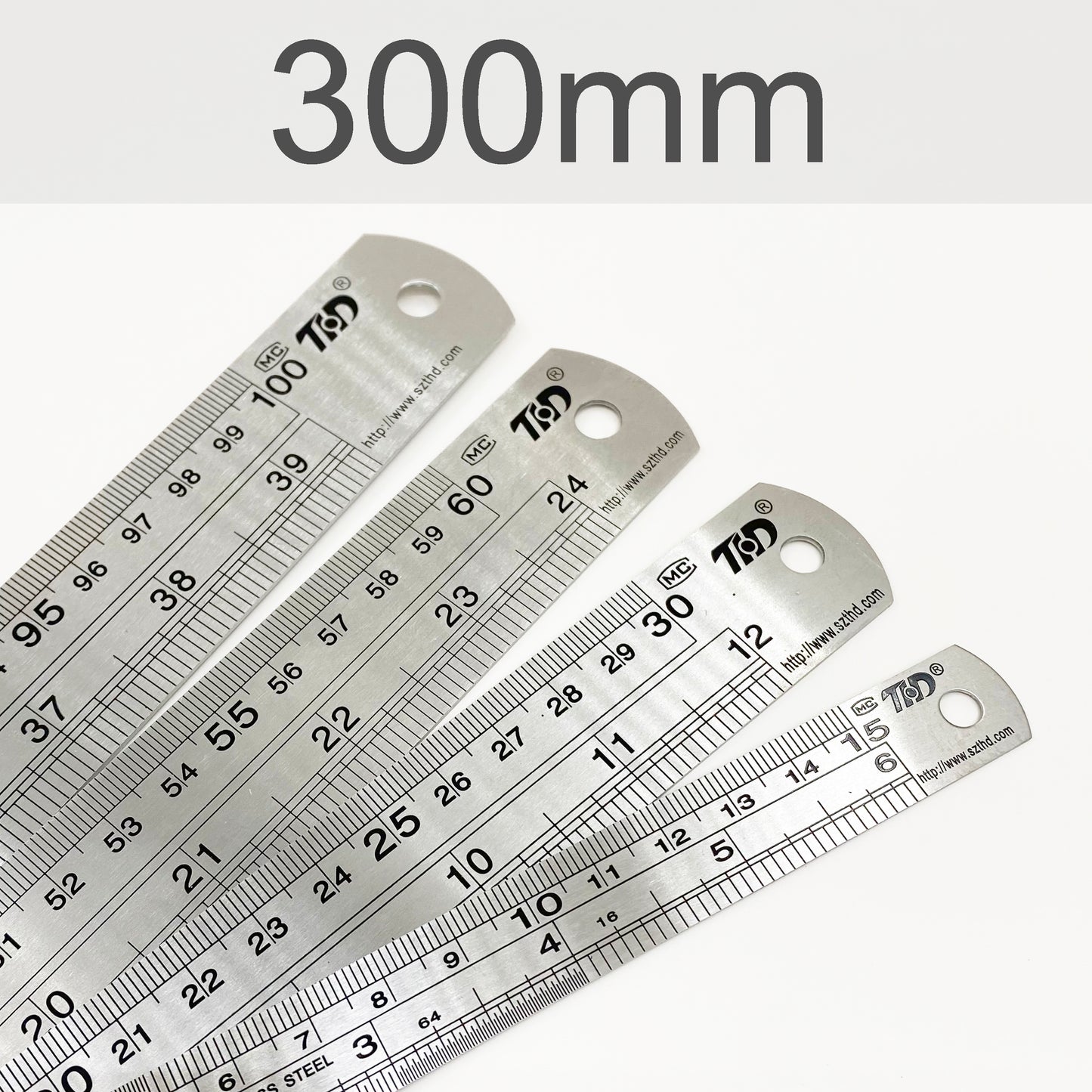 Stainless Steel Imperial & Metric Ruler